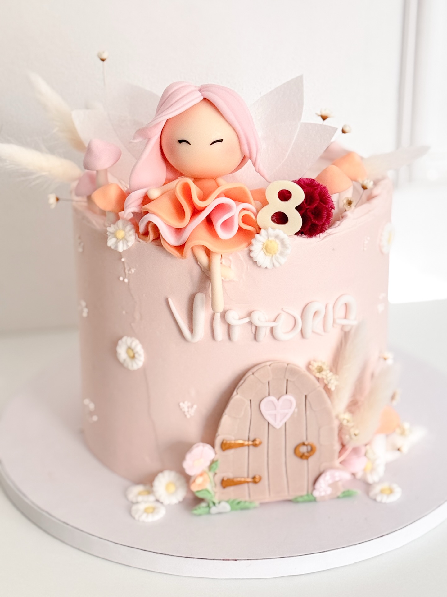 Una piccola fata tra fiori e colori pastello — Ciafa’s Cake